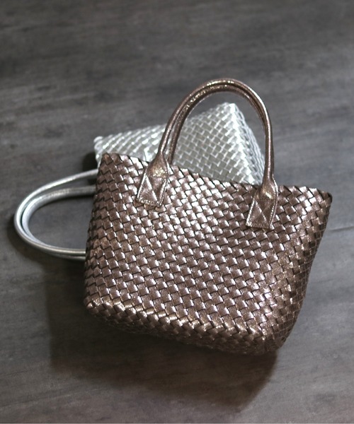 「GUSCIO」 ハンドバッグ FREE シルバー レディース_画像3