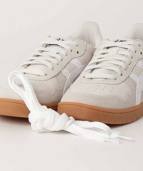 ASICS（アシックス） ローカットスニーカー 23.5cm ホワイト×グリーン