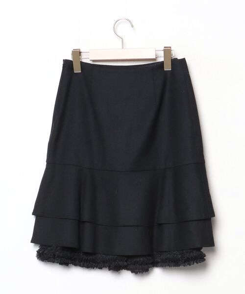 M'S GRACY（エムズグレイシー） レースフレアスカート 38 ブラック