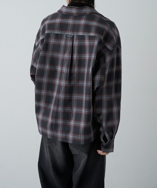 「COLONY 2139」 長袖シャツ MEDIUM チャコールグレー メンズ_画像8