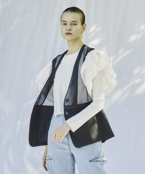 「AULA AILA」 長袖ブラウス 0 ブラック レディース_画像6