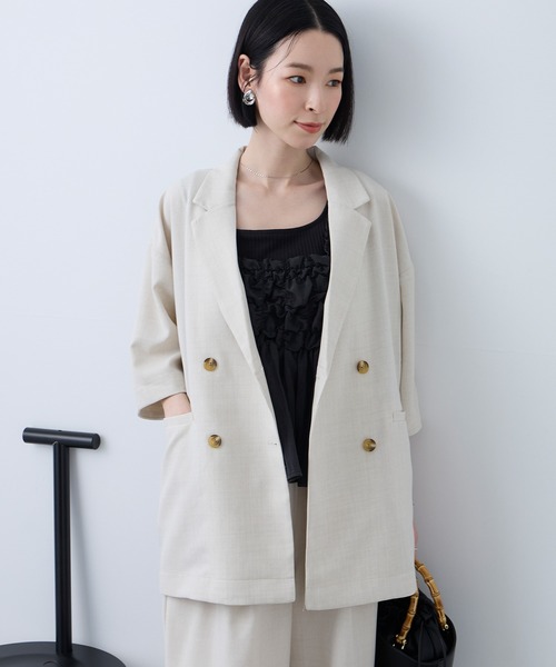 Aunely ジャケット テーラードジャケット レディース : ZOZOTOWN Yahoo
