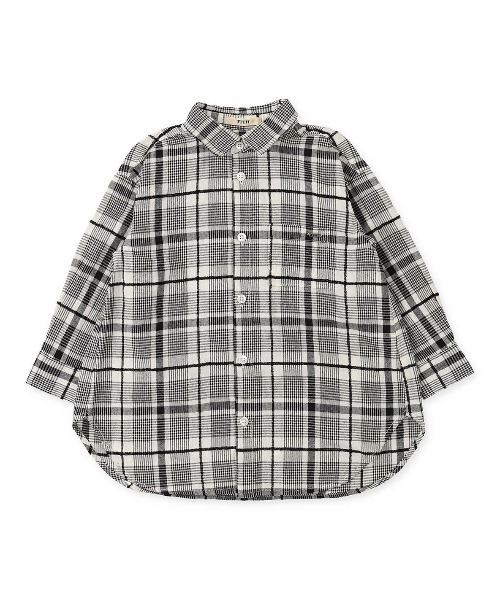 「FITH」 「KIDS」長袖シャツ 110 ネイビー キッズ_画像3