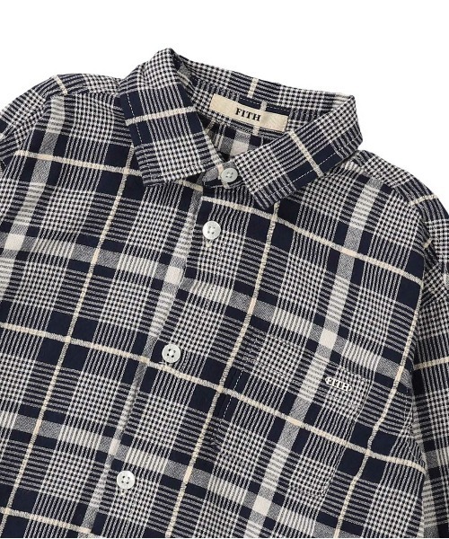 「FITH」 「KIDS」長袖シャツ 110 ネイビー キッズ_画像5