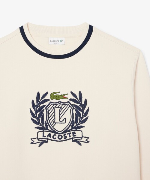 「LACOSTE」 スウェットカットソー 3 オフホワイト メンズの画像