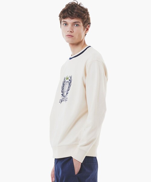 「LACOSTE」 スウェットカットソー 3 オフホワイト メンズの画像