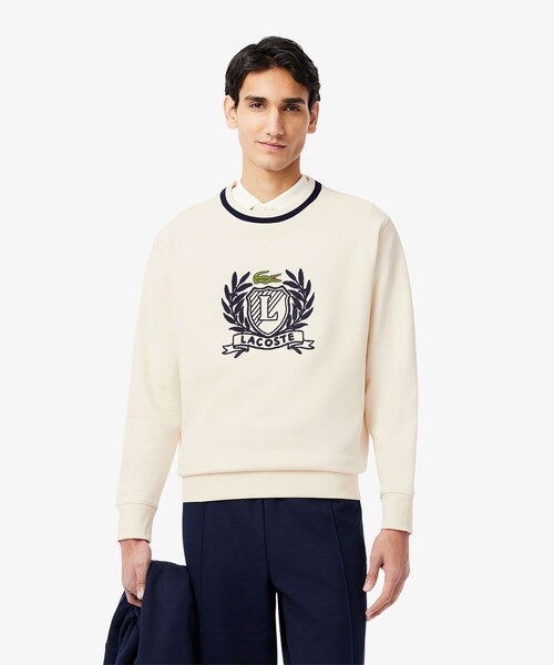 「LACOSTE」 スウェットカットソー 3 オフホワイト メンズの画像