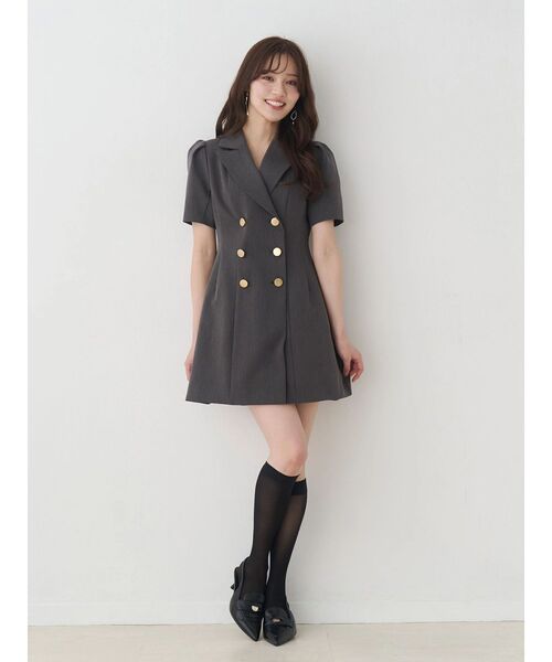 JIL SANDER　プリーツハーフスリーブワンピース MERCURYDUO（マーキュリーデュオ） ワンピース 半袖 ハーフスリーブ