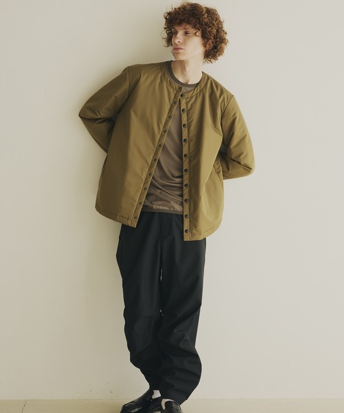 maruchan【agnes b. pour ADAM ET ROPE'】 agnes b.（アニエスベー） ジャケット「Adam et Ropeコラボ」 L カーキ