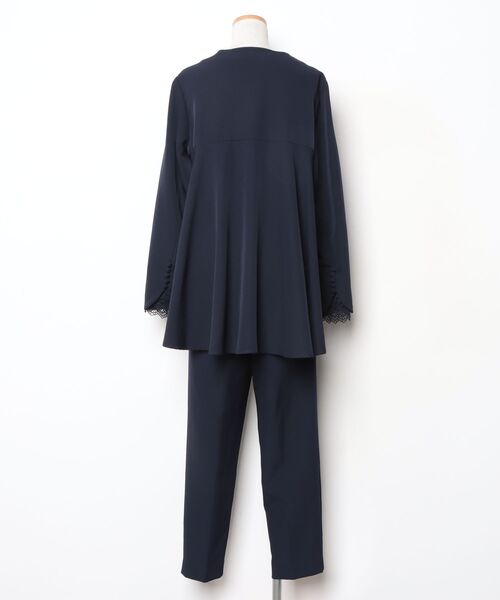 「RUIRUE BOUTIQUE」 セットアップ LL ネイビー レディースの画像