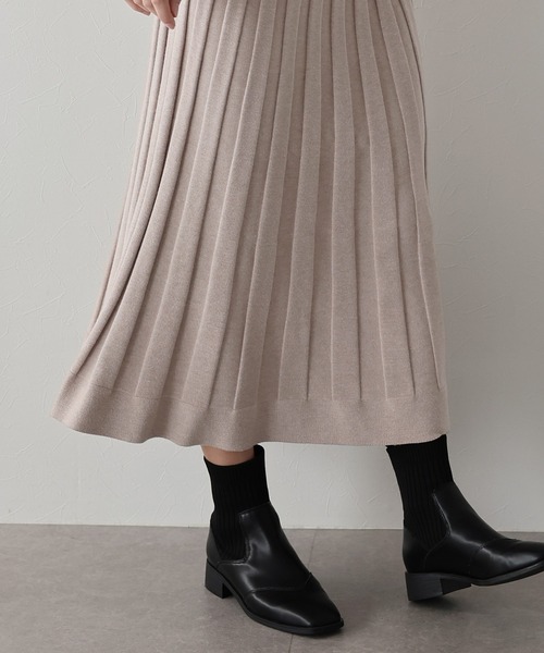 「J by blue」 ニットワンピース MEDIUM ベージュ レディース_画像6