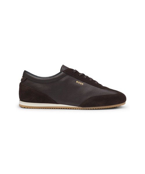 BOSS（HUGO BOSS） スニーカー レザー スエードトリム メンズ
