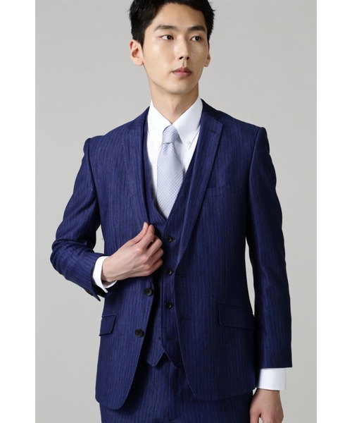 「HIGH STREET」 テーラードジャケット M ブルー メンズ_画像5