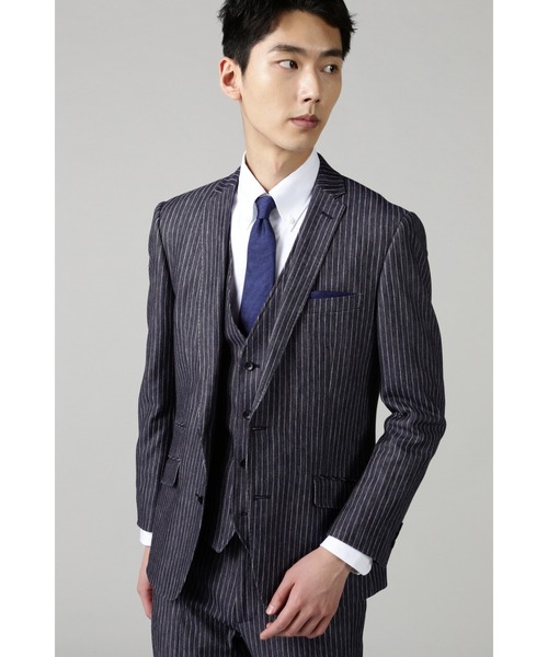 「HIGH STREET」 テーラードジャケット M ブルー メンズ_画像9