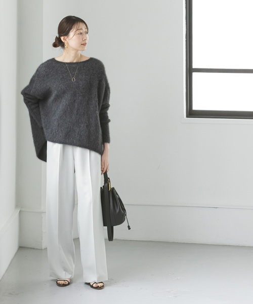 「NOBLE」 スラックス 36 ピンク レディースの画像