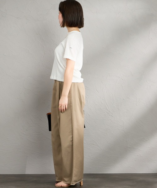ORCIVAL（オーシバル） tシャツ 半袖 パターンメッシュ クルーネックT