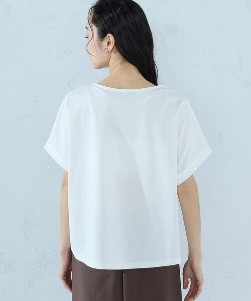 COMME CA ISM（コムサイズム） tシャツ 半袖 「接触冷感」ツイスト