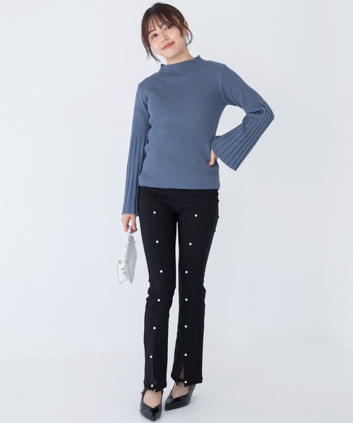 「INCEDE」 デニムパンツ 3L ブルー レディース_画像7