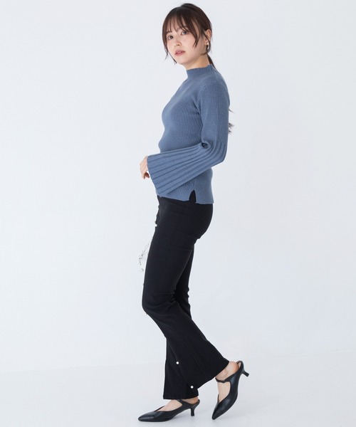 「INCEDE」 デニムパンツ 3L ブルー レディース_画像8