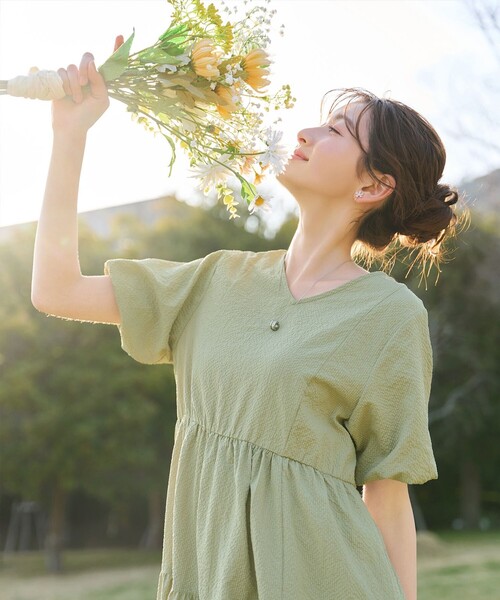 Tiaclasse ワンピース 半袖 リップルティアードワンピース : ZOZOTOWN