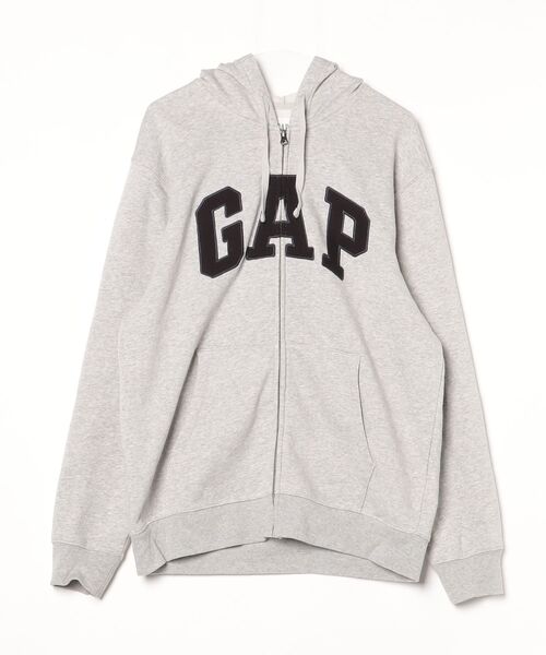 GAP（ギャップ） ジップアップパーカー L ライトグレー メンズ 