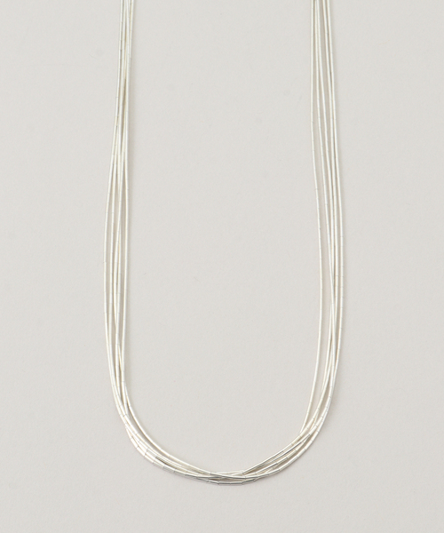 ネックレス Native SilverStreams / liquid silver necklace 45cm レディースの画像