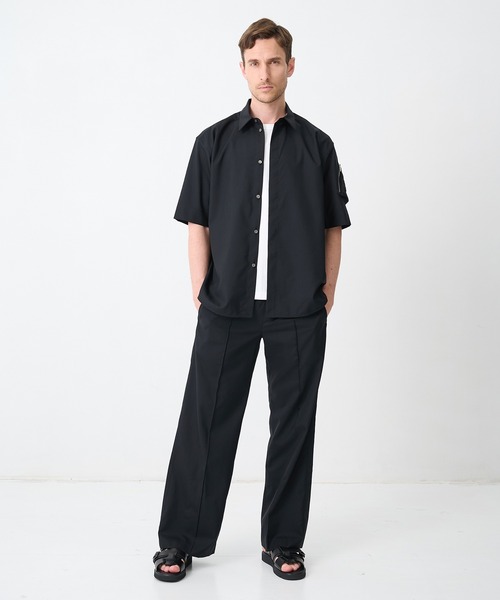 シャツ 「CINOH/チノ」別注SUMMER WOOL CIGAR POCKET HALF SLEEVE SHIRT メンズの画像