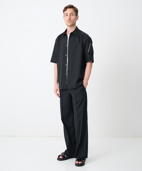シャツ 「CINOH/チノ」別注SUMMER WOOL CIGAR POCKET HALF SLEEVE SHIRT メンズの画像