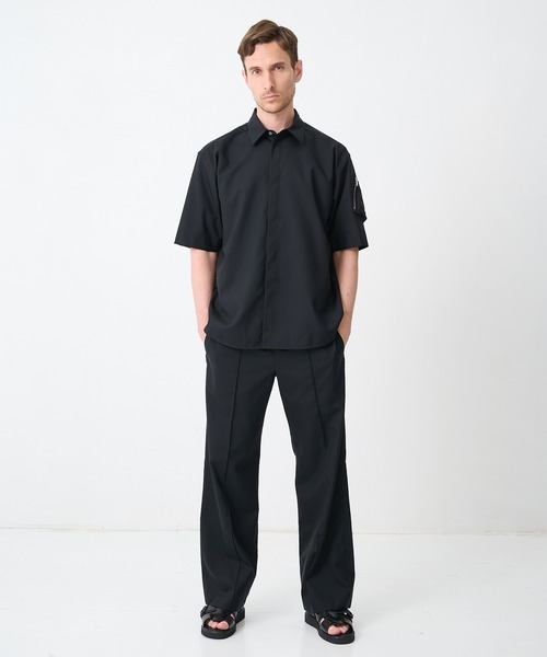 シャツ 「CINOH/チノ」別注SUMMER WOOL CIGAR POCKET HALF SLEEVE SHIRT メンズの画像