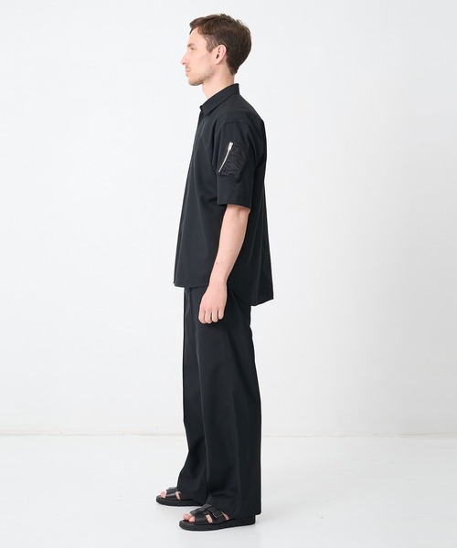 シャツ 「CINOH/チノ」別注SUMMER WOOL CIGAR POCKET HALF SLEEVE SHIRT メンズの画像