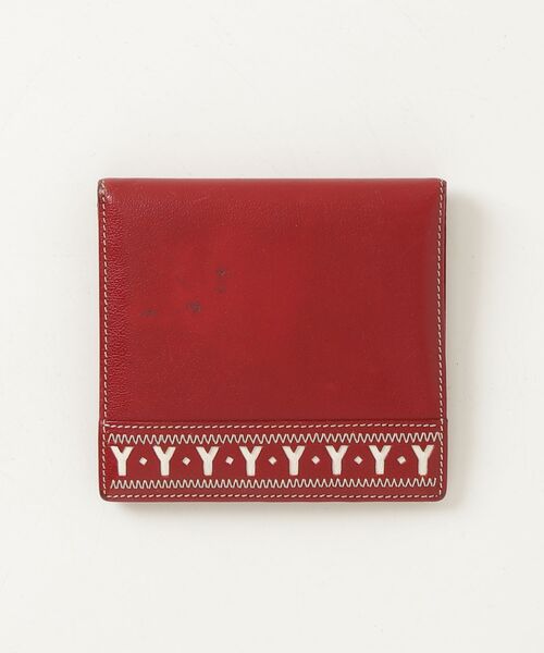 YVES SAINT LAURENT 二つ折り財布 レッド Yves Saint Laurent（イヴ・サンローラン） 財布 - レッド レディース