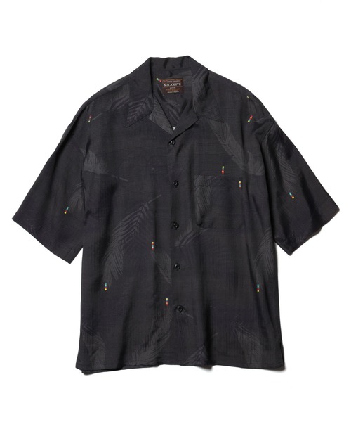 「MR.OLIVE」 半袖シャツ LARGE ブラック メンズ_画像4
