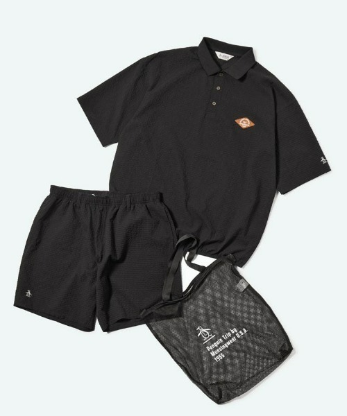 Munsing Wear ペンギン総柄　半袖ゴルフウェア penguin BY MUNSINGWEAR（ペンギンバイマンシングウェア） tシャツ