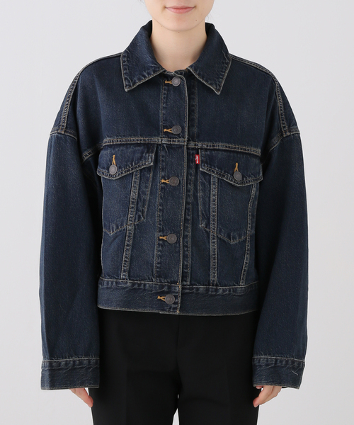 Levi's（リーバイス） デニムジャケット gジャン LOOSE CROP TRUCKER