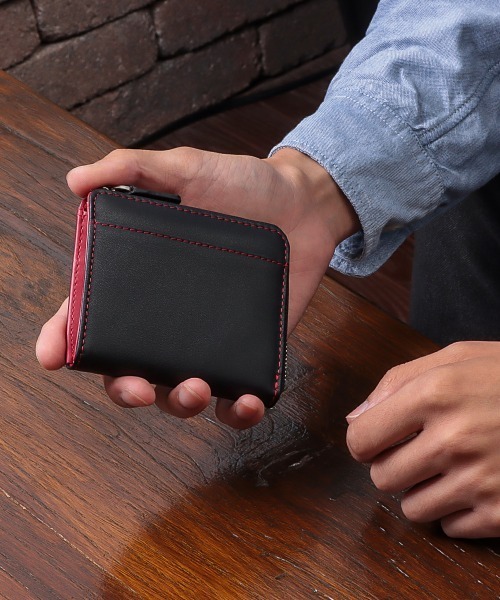 財布 レザー L字ファスナー コンパクト財布 メンズ : ZOZOTOWN Yahoo