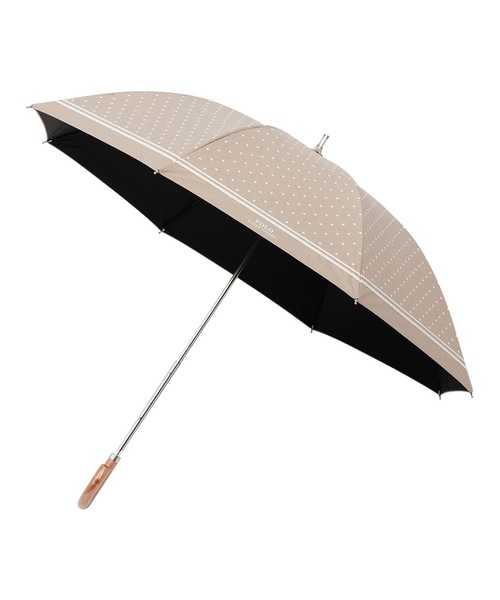 1級遮光生地使用　ドット柄　ブラック　ポロラルフローレン　晴雨兼用日傘 POLO RALPH LAUREN ポロ ラルフローレン 日傘 傘 レディース