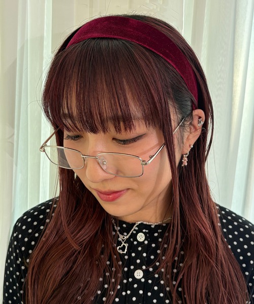 kutir（クティール） カチューシャ kutirlune／ベロアカチューシャ