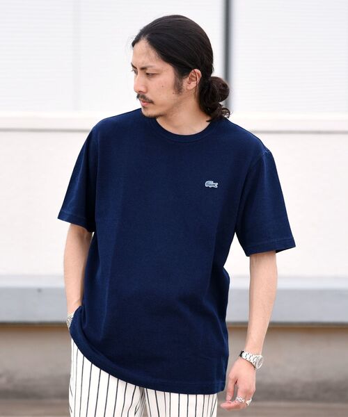 LACOSTE tシャツ Tシャツ 【WEB限定】LACOSTE: インディゴ ピケ