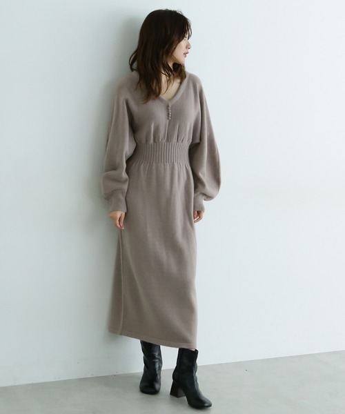 即納国産 ワンピース ◆前後2Wayラウンドスリーブニットワンピース ZOZOTOWN PayPayモール店 - 通販 - PayPayモール 再入荷即納