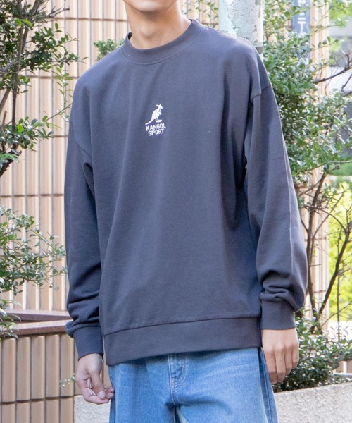 スウェット ∴WEGO/別注 KANGOL SPORT ワンポイント刺繍プルオーバー