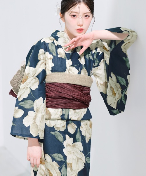 浴衣 KEITAMARUYAMA Ameri BLACK YUKATA Ameri（アメリ） 浴衣 KEITAMARUYAMA × Ameri BLACK FLOWER YUKATA