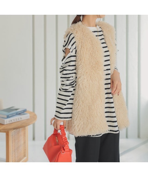 Isn't She？（イズントシー） ベスト ジレ プードルファーベスト