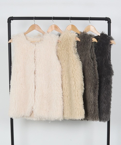 Isn't She？（イズントシー） ベスト ジレ プードルファーベスト