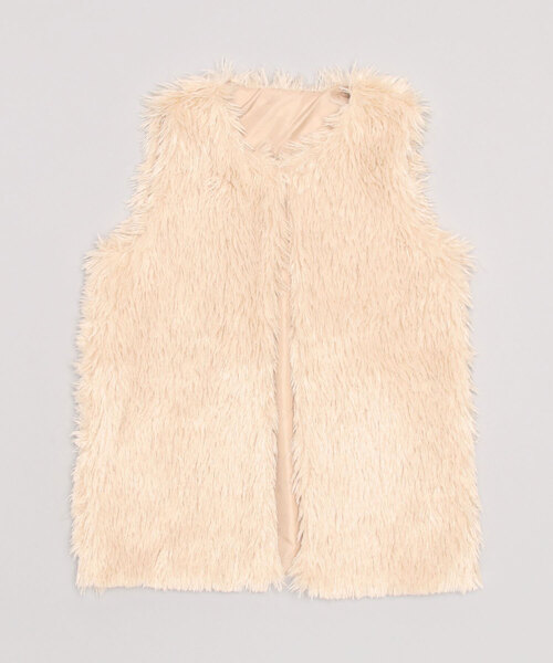 未使用☆ cen. セン プードルファーベスト 完売品♡新品未使用タグ付cen.made in Japan/プードルファーベスト