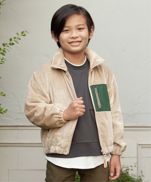 ikka（イッカ） ブルゾン アウター ボアフリースジャケット（120~160cm