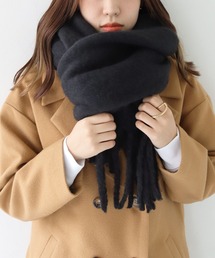 WOOL ❤️ MADE HUMAN 美品 STOLE マフラー BLACK 小物