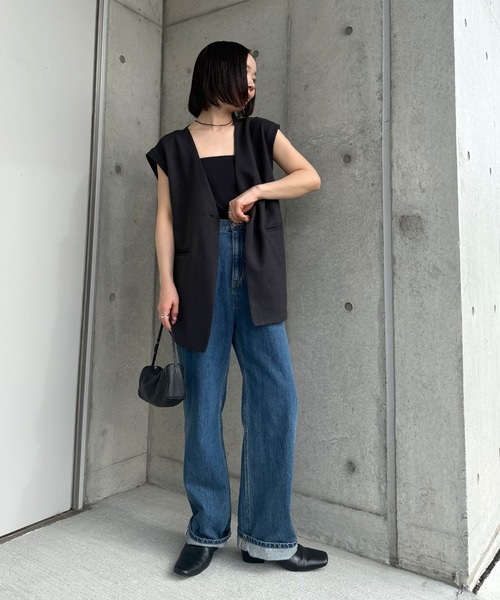 ベスト ジレ ノーカラーベスト レディース : ZOZOTOWN Yahoo!店 - 通販