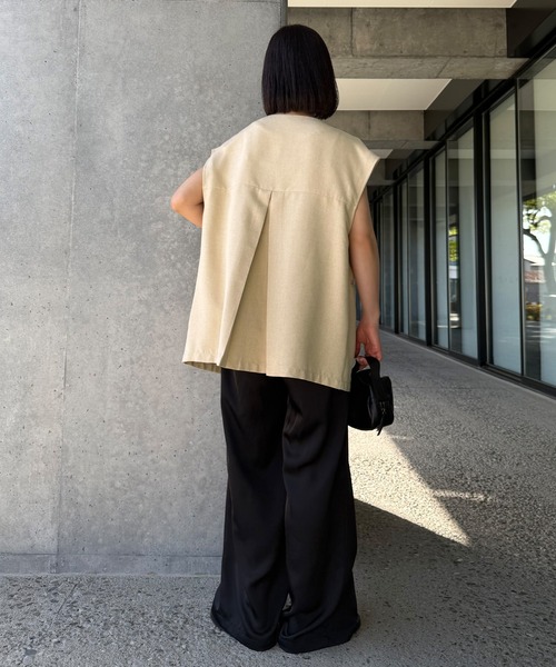 ベスト ジレ ノーカラーベスト レディース : ZOZOTOWN Yahoo!店 - 通販