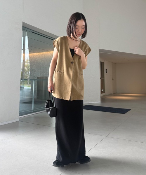 ベスト ジレ ノーカラーベスト レディース : ZOZOTOWN Yahoo!店 - 通販