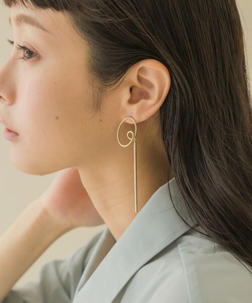 ピアス サークルロングバーコンビピアス レディース : 75781979  